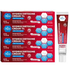 MED PRIDE hydro cortisone cream bottle in bulk pack for on-hand itch relief.