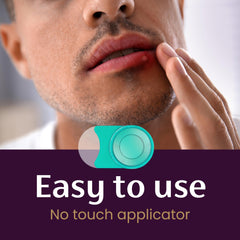 Mederma application step shows simple, clean patch application for comfort.