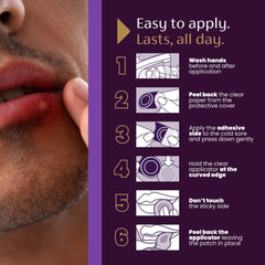 Mederma patch relief highlights reduced pain and visible redness when worn.