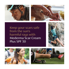 Mederma Scar Cream Plus SPF 30 packaging box communicates trusted brand.