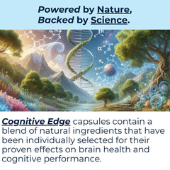 Ingredients blend visual representing natural components of Cognitive Edge