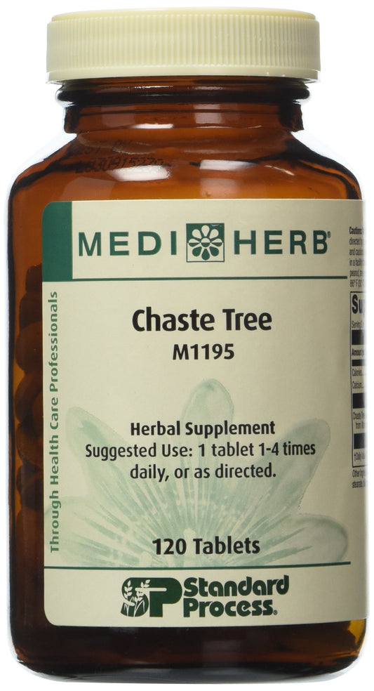 Mediherb Chaste Tree 120 Tabs bottle label