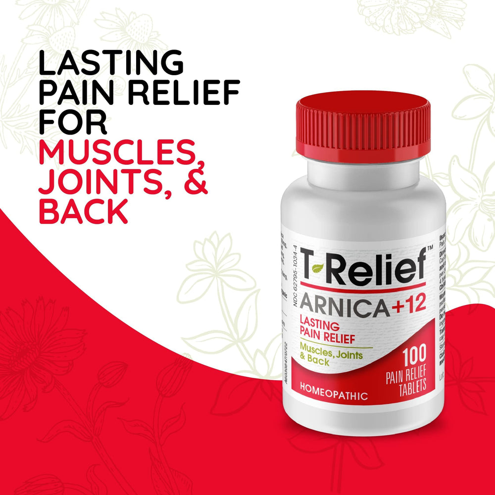 MediNatura T-Relief tablets dissolving quickly for fast uptake.