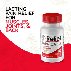 MediNatura T-Relief tablets dissolving quickly for fast uptake.