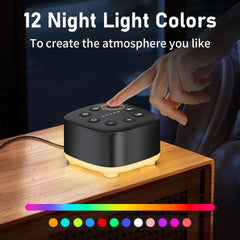 Meditation White Noise Machine sea waves view demonstrates relaxing white-noise option for relaxation.