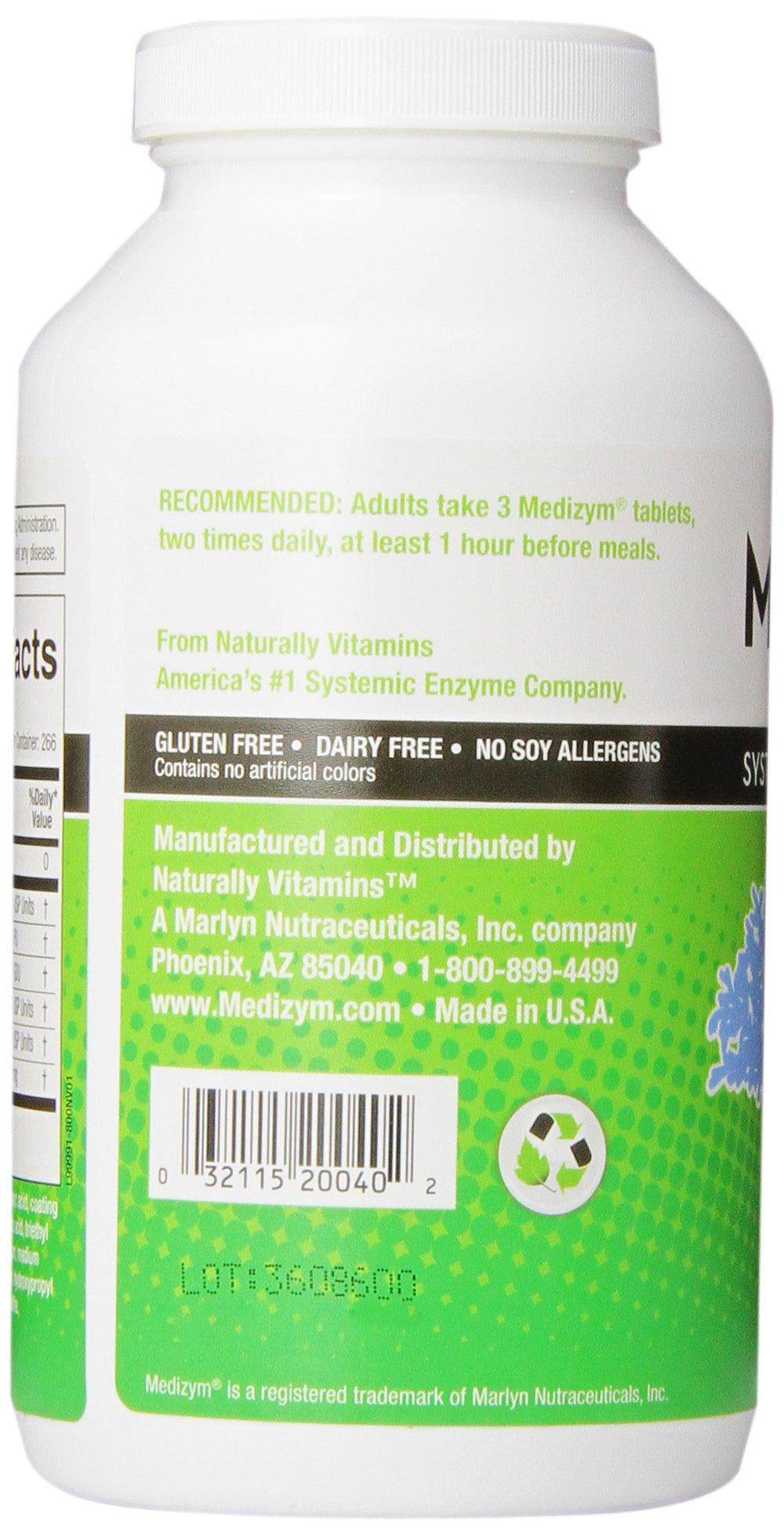 Medizym packaging and product label