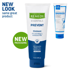 Medline Remedy Essentials Ointment application demonstrates long-lasting moisture barrier.