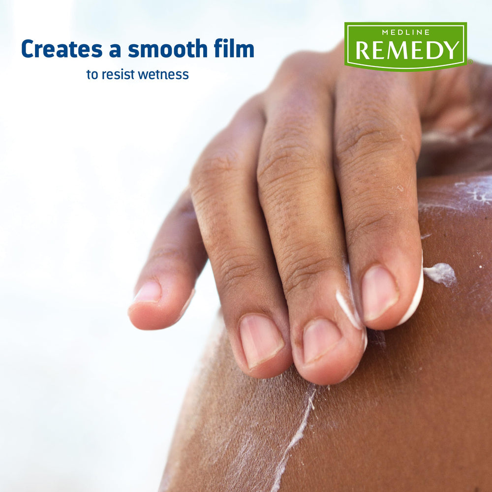 Medline Remedy Essentials Ointment Breathable Film protects against friction.