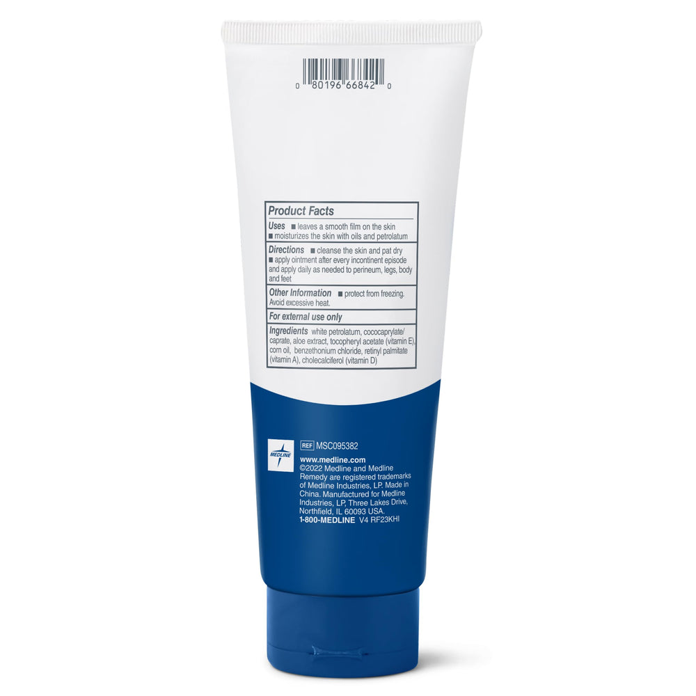 Medline Remedy Essentials Ointment Incontinence Care image depicts skin protection in daily care.