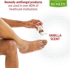Medline Phytoplex powder inside sock area for moisture control and comfort.