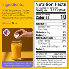 FOS prebiotics for gut health emphasized on packaging