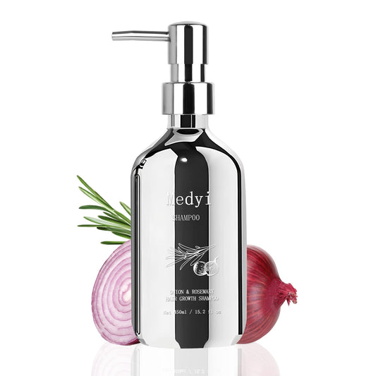 Medyi Onion Rosemary Shampoo bottle with fresh herbal fragrance for daily cleansing.