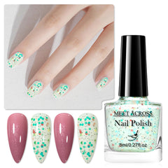 MEET ACROSS nail polish set professional brush provides smooth, even coverage with each stroke.