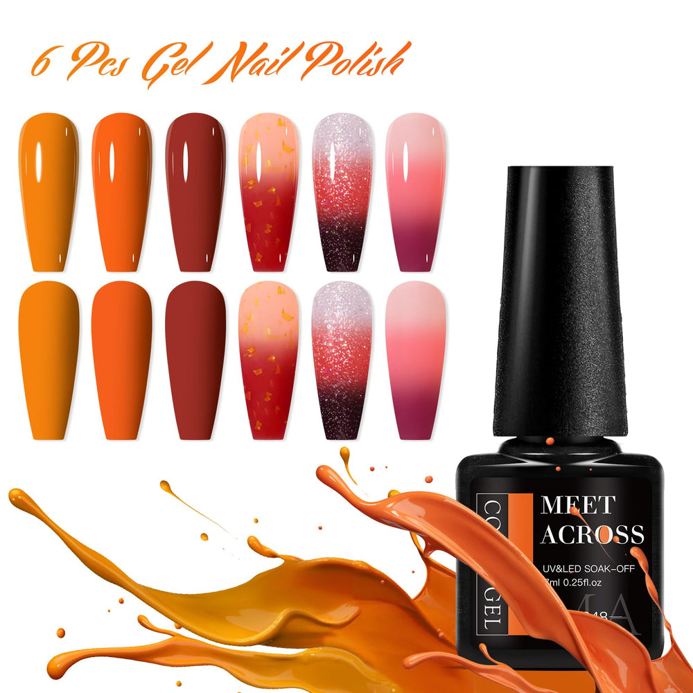 MEET ACROSS soak-off gel polish for easy removal after DIY nails