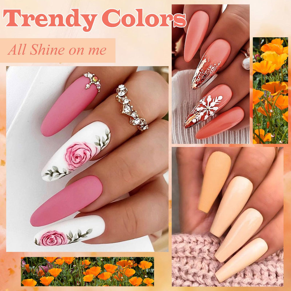 Close-up of MEET ACROSS gel nail polish bottles highlighting rich color payoff