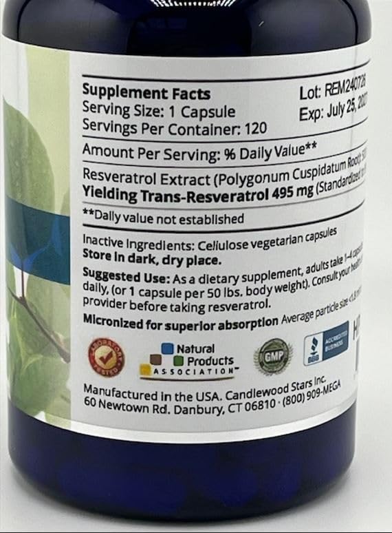 Purity certification seal for Mega Resveratrol