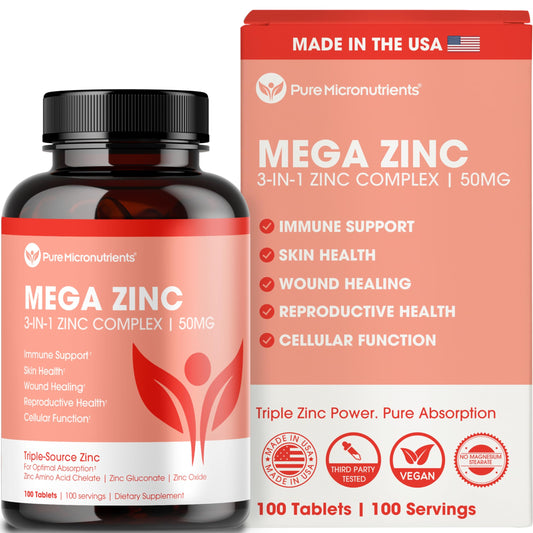 Main product image of Mega Zinc Supplement 50mg 100 tablets