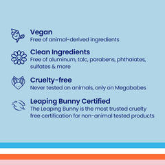 Megababe Bidet Bar skin barrier image shows antioxidant botanicals.