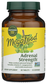 MegaFood Adrenal Strength bottle – front view