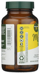 Two magnesium-ashwagandha tablets shown with a beverage