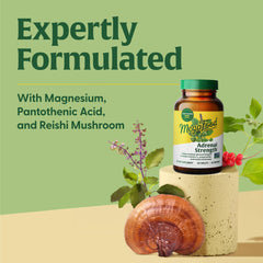MegaFood Adrenal Strength ingredients panel features vitamin C from real oranges.