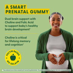 Front label highlighting folic acid and choline