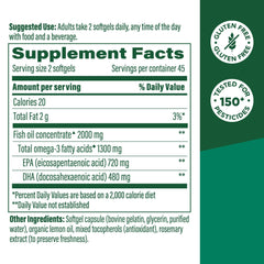 Bottle of MegaFood burp-less lemon-infused omega-3