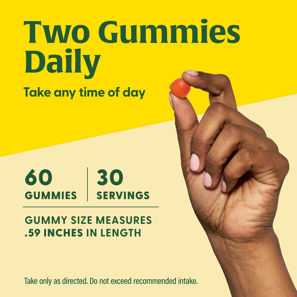 Third-party tested and GMP label on MegaFood gummies