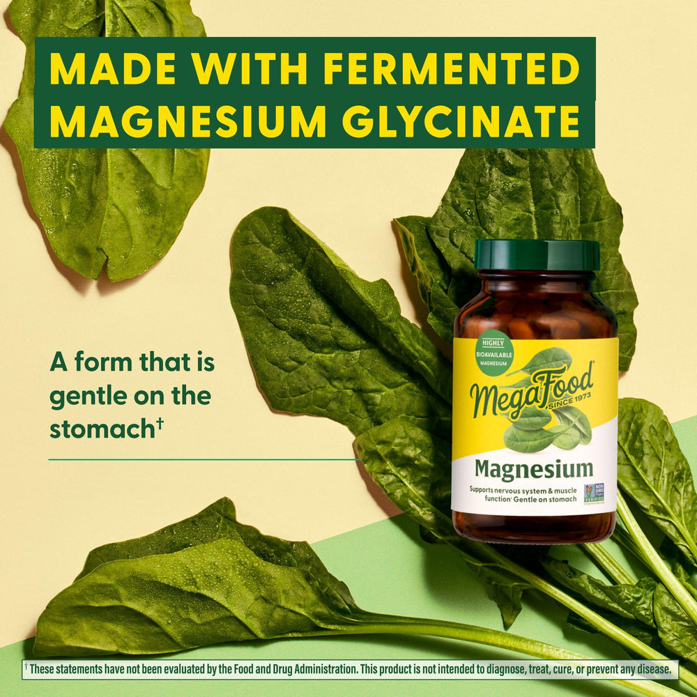 Fermented Magnesium Glycinate ingredients concept