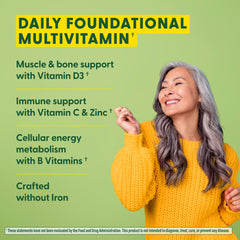 Immunity support nutrients vitamin C and zinc in MegaFood multivitamin
