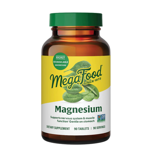 MegaFood Magnesium bottle with 90 tabs