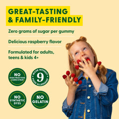 Vegan, gelatin-free and allergen-free packaging statement