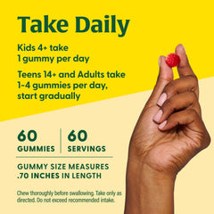 Family-friendly gummies suitable for adults, teens, and kids