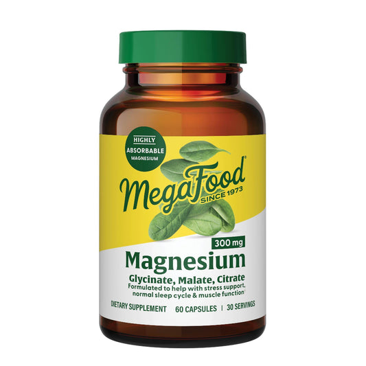 Hero image of MegaFood Triple Magnesium Complex 60-capsule bottle