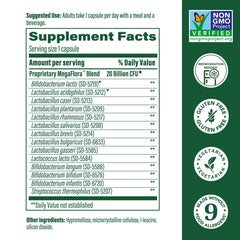 Vegetarian, Non-GMO probiotic capsules