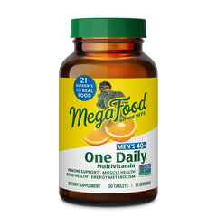 Front view of MegaFood Multivitamin for Men 40+ bottle
