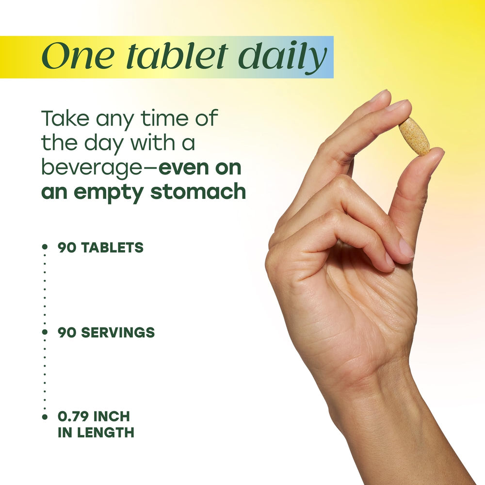 MegaFood Multivitamin Men 40+ bottle label lists 21 nutrients and vegan-friendly formula