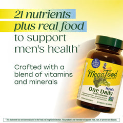 Real-food blend from MegaFood with blueberry, orange, and broccoli.