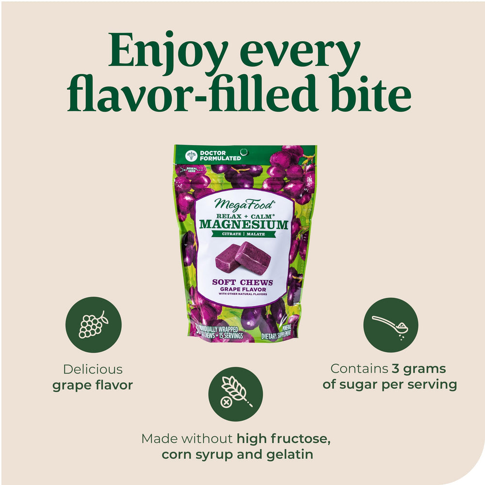 Ingredient and magnesium citrate/malate information on packaging