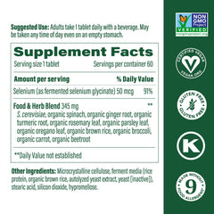 Food and herb blend in MegaFood Selenium supplement