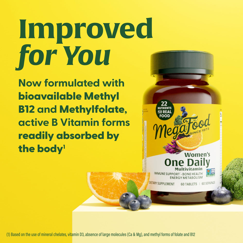 Supports bone health with vitamin D3 in MegaFood Women's Multivitamin One Daily