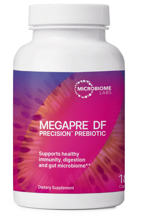 MegaPre DF dairy-free prebiotic fiber bottle front