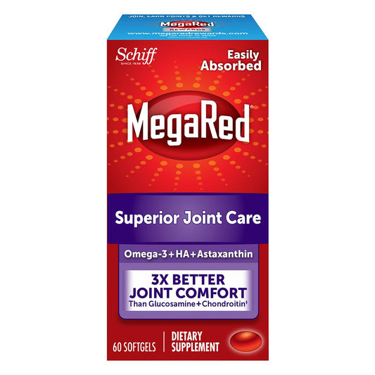 MegaRed Krill Oil Joint Care 353mg with EPA/DHA and Hyaluronic Acid softgel