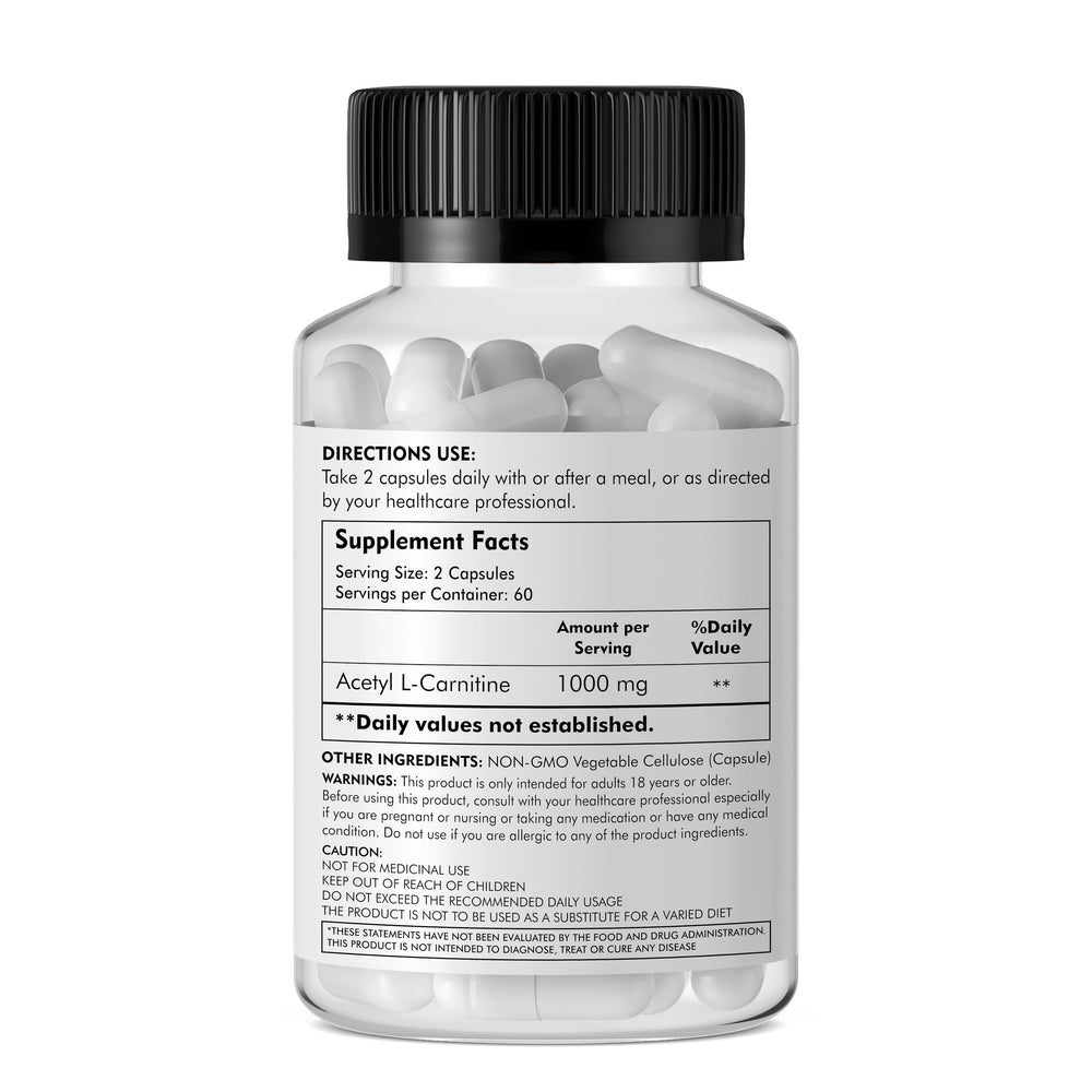 Brain energy concept illustrating Acetyl L-Carnitine's support