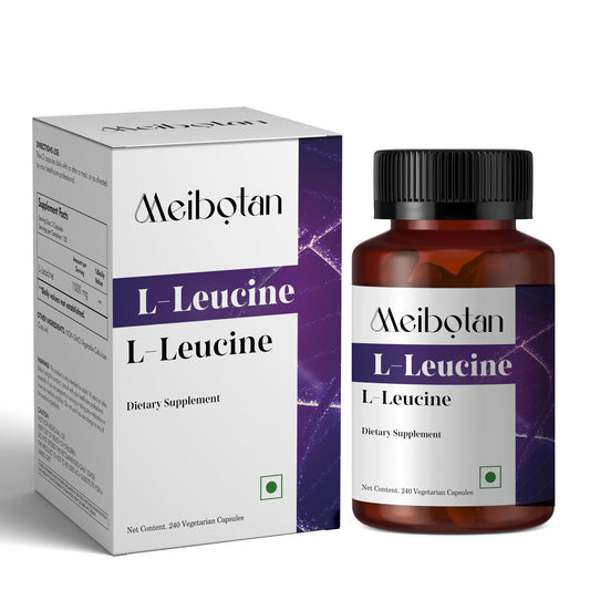 Meibotan L-Leucine 2000mg bottle label