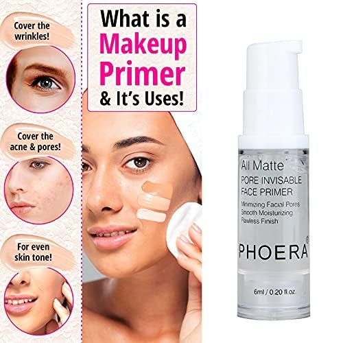 Meifen Phoera Primer matte finish application on the face for long lasting wear.