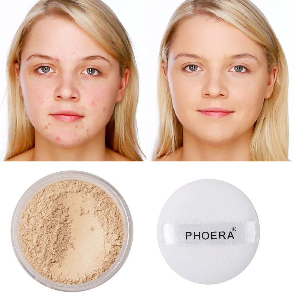 Meifen Phoera setting powder brush application demonstrates easy blend