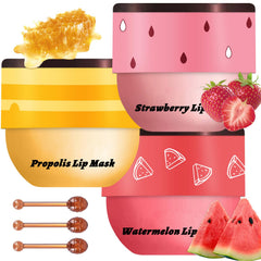 Meilury Bee Lip Balm Honey Pot packaging highlights premium lip care for dry lips.