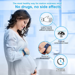 MEIYYJ acupressure beads wristband closeup highlighting four-point design