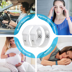 MEIYYJ family-wear wristbands fit both adults and children for travel-friendly comfort